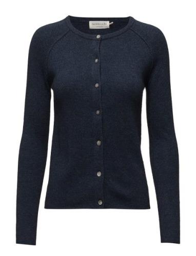 Rosemunde Rwlaica Ls O-Neck Raglan Cardigan Blå