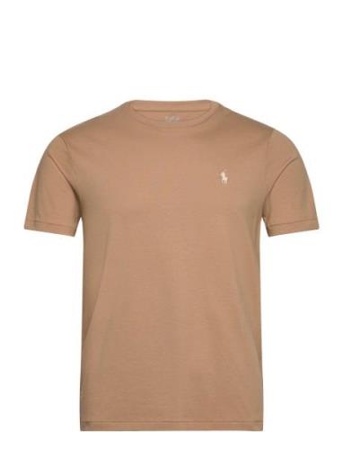 Polo Ralph Lauren Custom Slim Fit Jersey Crewneck T-Shirt Beige