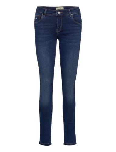 Morris Lady Monroe Satin Jeans Blå