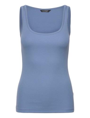 Lauren Ralph Lauren Cotton-Blend Tank Top Blå