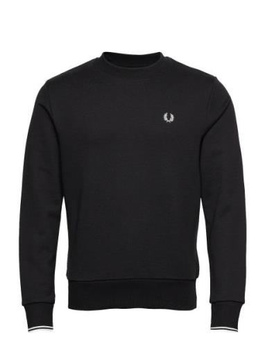 Fred Perry Crew Neck Sweatshirt Svart