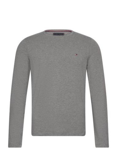 Tommy Hilfiger Stretch Slim Fit Long Sleeve Tee Grå