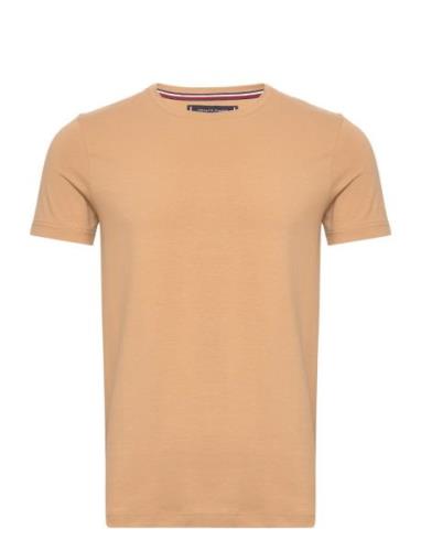 Tommy Hilfiger Stretch Slim Fit Tee Beige