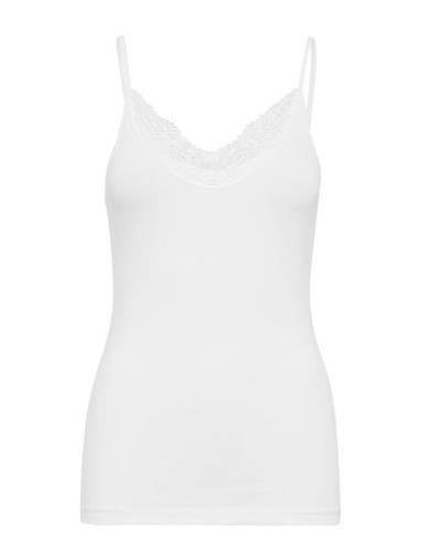 Vero Moda Vminge Lace Singlet Jrs Noos Vit