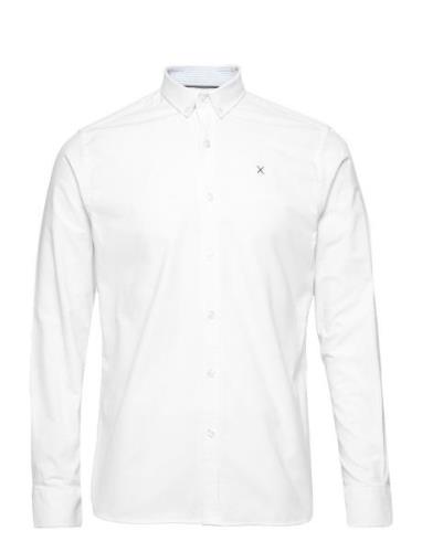 Clean Cut Copenhagen Oxford Stretch Plain L/S Vit