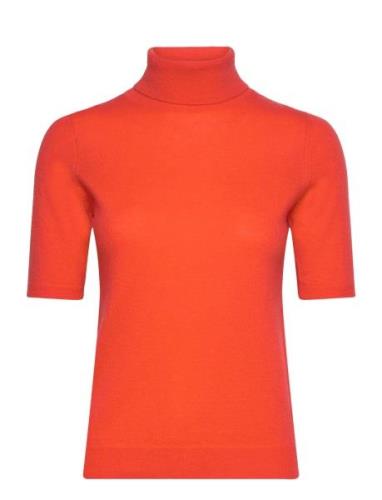 Davida Cashmere Turtleneck T-Shirt Orange