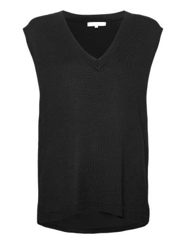 Soft Rebels Srmarla V-Neck Loose Fit Knit Vest Svart