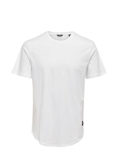 ONLY & SONS Onsmatt Longy Ss Tee Noos Vit