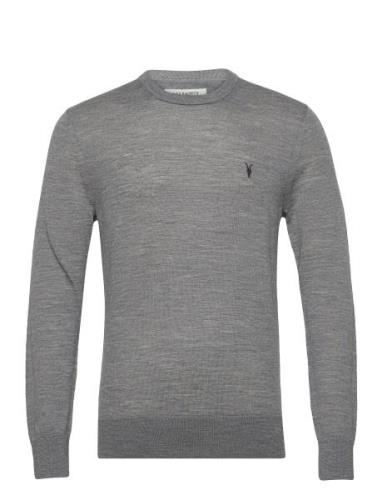 AllSaints Mode Merino Crew Grå