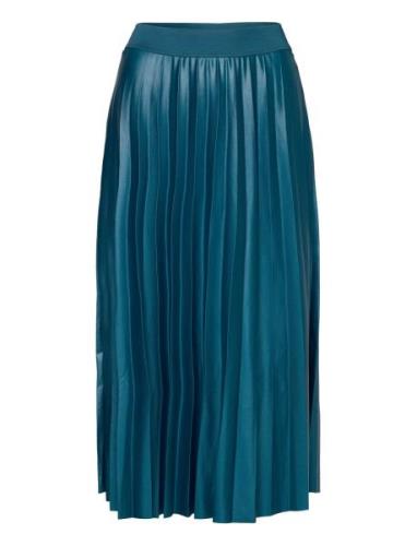 Vila Vinitban Midi Skirt - Noos Blå