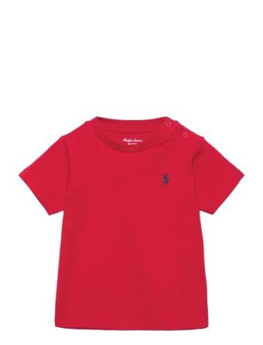 Ralph Lauren Baby Cotton Jersey Crewneck Tee Röd