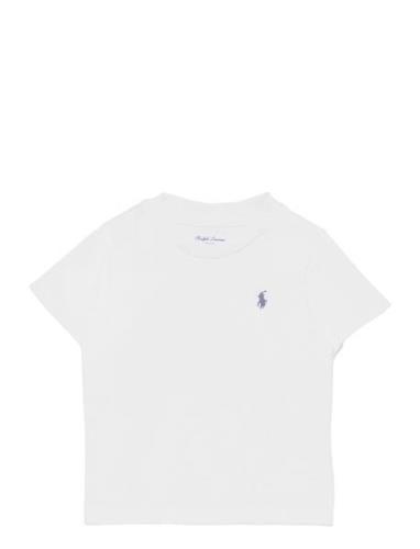 Ralph Lauren Baby Cotton Jersey Crewneck Tee Vit