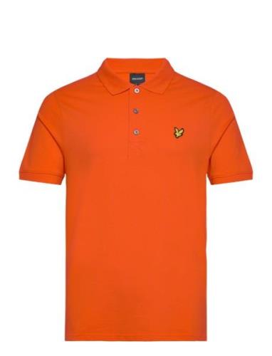 Lyle & Scott Plain Polo Shirt Orange