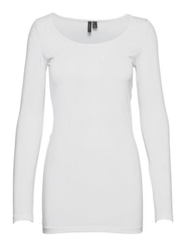 Vero Moda Vmmaxi My Ls Soft Long U-Neck Noos Vit