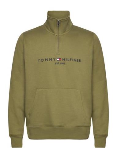 Tommy Hilfiger Tommy Logo Mockneck Khaki Green