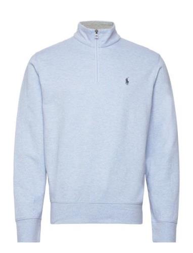 Polo Ralph Lauren Luxury Jersey Quarter-Zip Pullover Blå