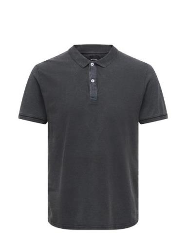 ONLY & SONS Onstravis Slim Washed Ss Polo Noos Marinblå