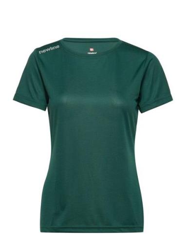 Newline Women Core Functional T-Shirt S/S Grön