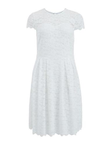 Vila Vikalila Capsleeve Lace Dress - Noos Vit