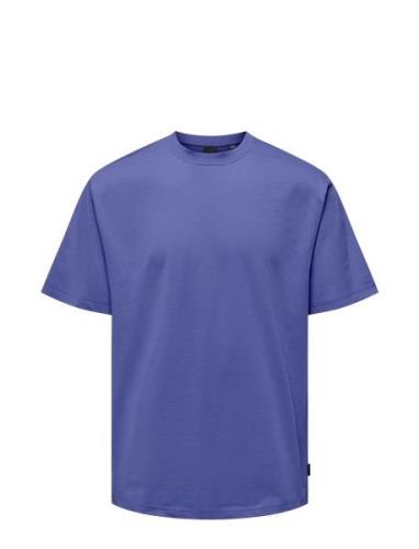 ONLY & SONS Onsfred Life Rlx Ss Tee Noos Blå