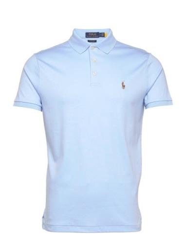 Polo Ralph Lauren Custom Slim Fit Soft Cotton Polo Shirt Blå