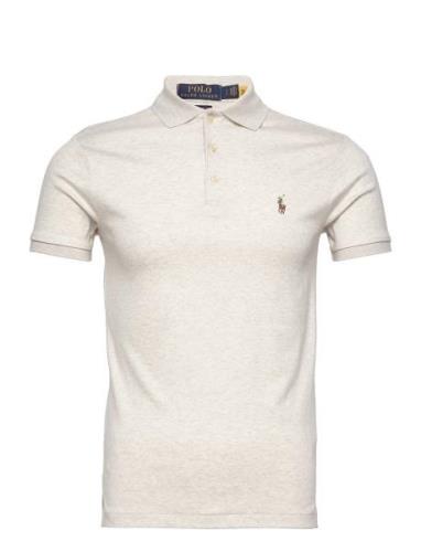 Polo Ralph Lauren Custom Slim Fit Soft Cotton Polo Shirt Kräm