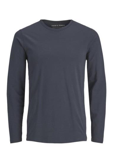 Jack & J S Jjebasic O-Neck Tee L/S Noos Marinblå