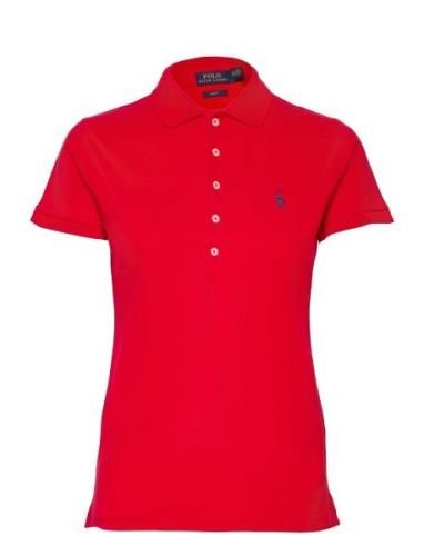 Polo Ralph Lauren Slim Fit Stretch Polo Shirt Röd