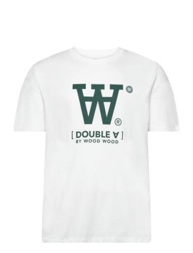 Double A By Wood Wood Ace Big Logo & Badge T-Shirt Vit