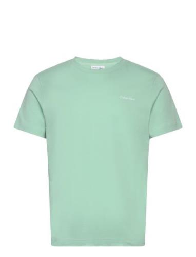 Calvin Klein Micro Logo Interlock T-Shirt Grön