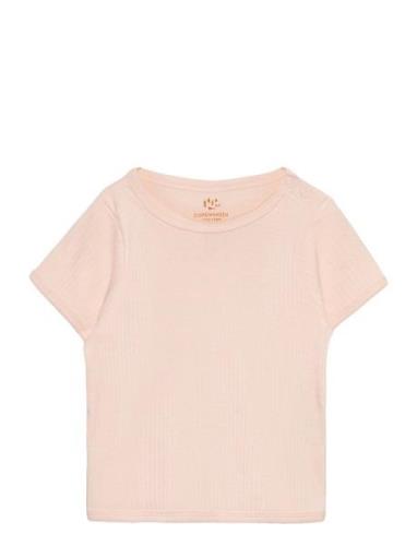 Copenhagen Colors Rib Jersey T-Shirt Rosa