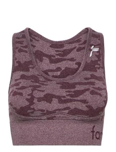 Famme Camo Sports Bra Röd