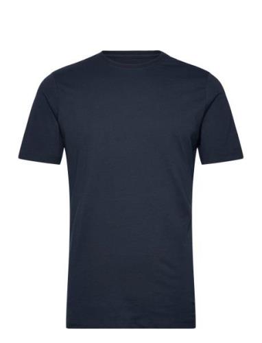 Knowledge Cotton Apparel Agnar Basic T-Shirt - Regenerative Marinblå