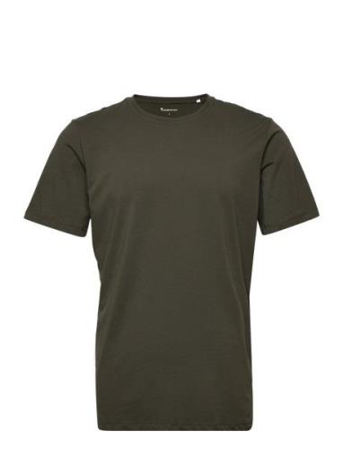 Knowledge Cotton Apparel Agnar Basic T-Shirt - Regenerative Grön