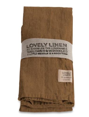 Lovely Linen Lovely Napkin Brun