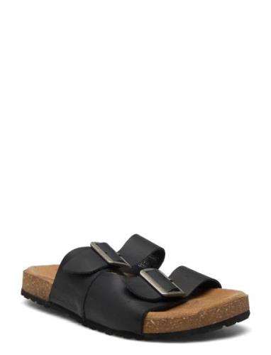 Jack & J S Jfwlouis Leather Sandal Svart