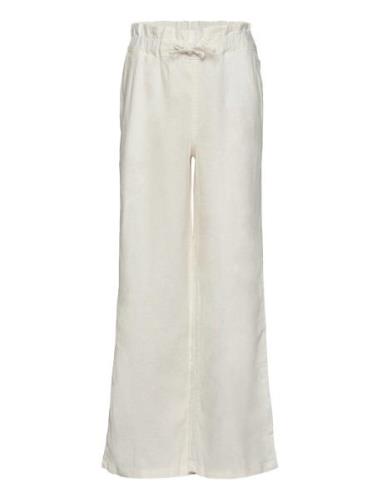 Kids Only Kogcaro Pb Wide Linen Bl Pant Wvn Kräm