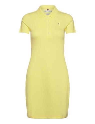 Tommy Hilfiger 1985 Slim Pique Polo Dress Ss Gul