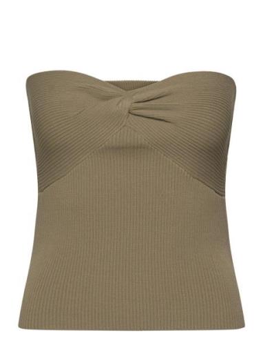 Notes Du Nord Hollie Knitted Bandeau Top Beige