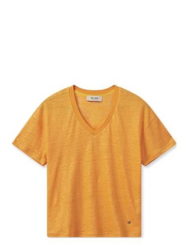 MOS MOSH Casa V-Ss Foil Tee Orange