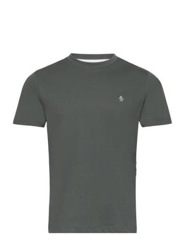 Original Penguin S/S Pin Point Embroi Grön