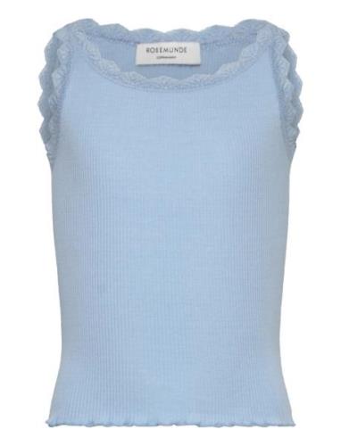 Rosemunde Kids Rkbeatha Sl Top W/ Lace Blå