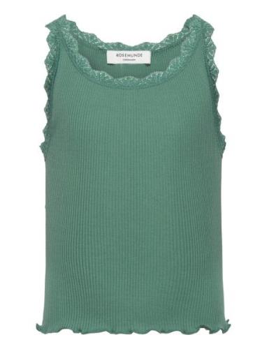 Rosemunde Kids Rkbeatha Sl Top W/ Lace Grön