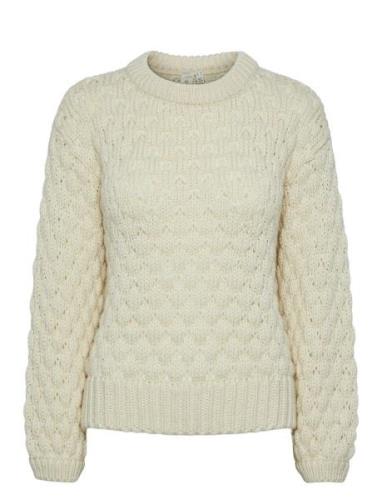 YAS Yasbubba Ls Knit Pullover S. Noos Beige