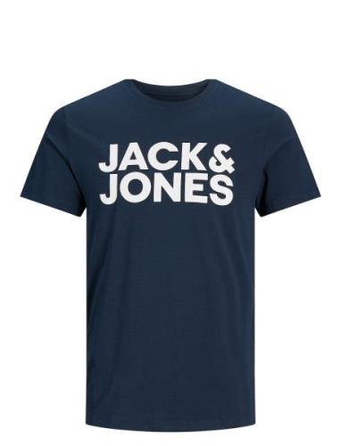 Jack & J S Jjecorp Logo Tee Ss O-Neck Noos Marinblå