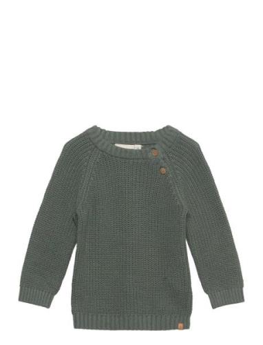 Lil'Atelier Nbmemlen Ls Knit Lil Khaki Green