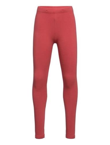 Lindex Leggings Basic Brushed Solid Röd