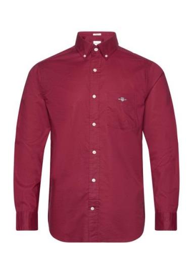 GANT Reg Classic Poplin Shirt Burgundy