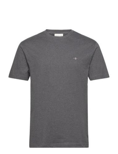 GANT Reg Shield Ss T-Shirt Grå