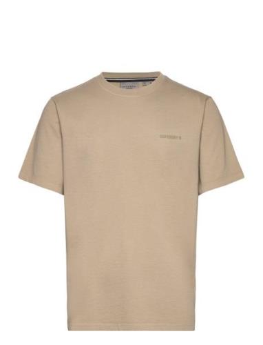 Superdry Overdyed Logo Loose Tee Beige